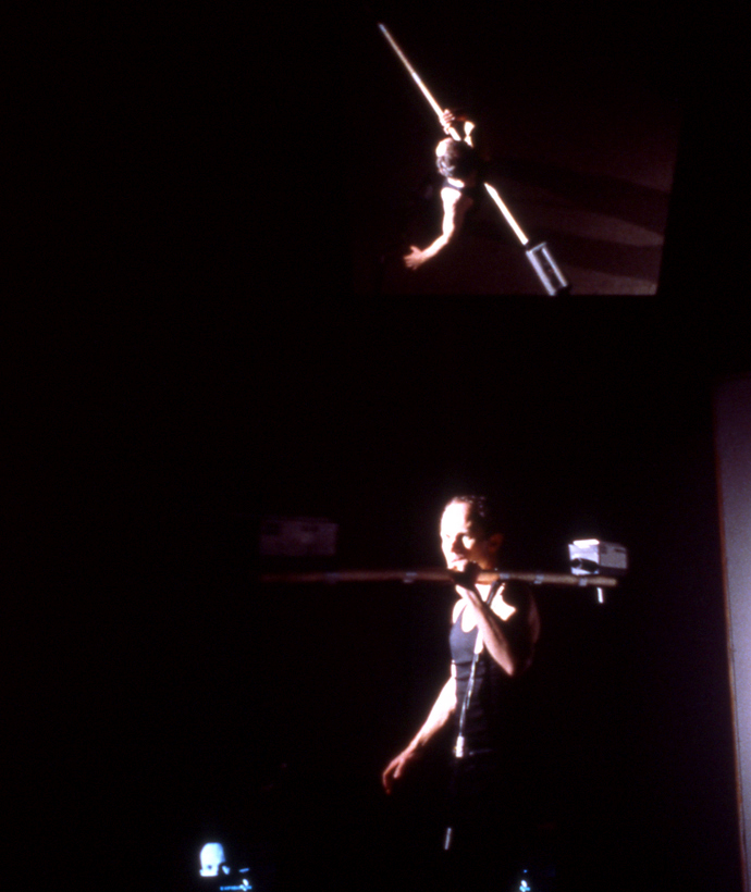 computer graphic imagery. FRAGMENTS was a collaborative video/computer graphic performance with Aysha 